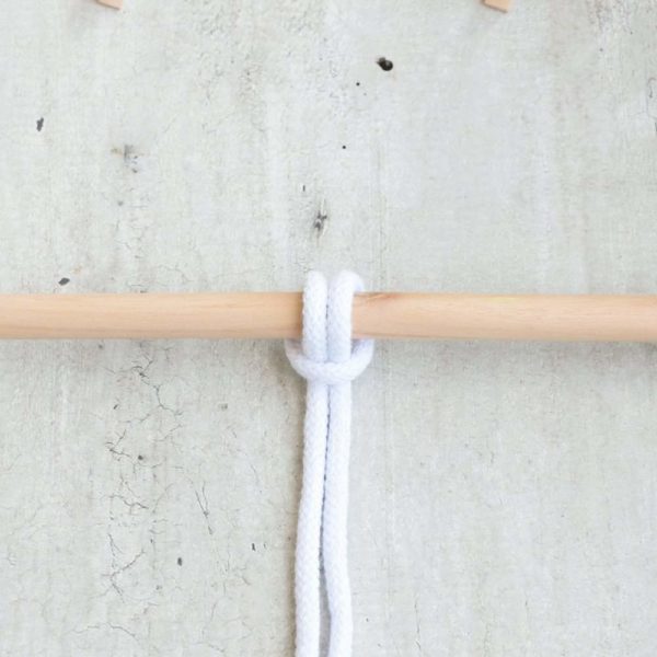 Sznurek bawełniany 5mm - biały