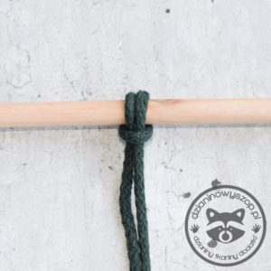 Sznurek bawełniany 5mm - ciemna zieleń