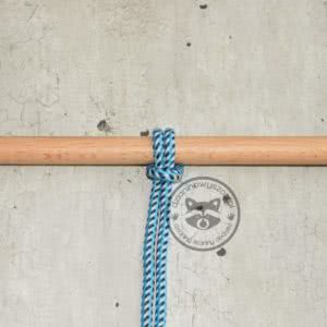 Sznurek poliestrowy 5mm - trójkolorowy melanż