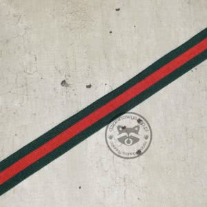 Taśma lampas czerwono-zielony 23mm